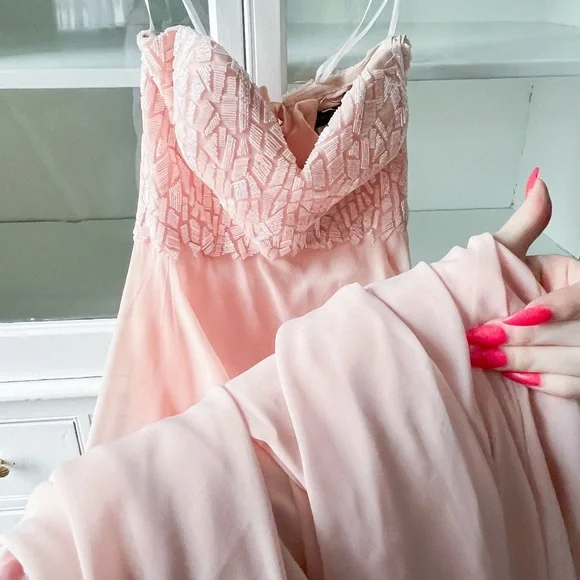 Alyce Paris | Dresses | Alyce Paris Baby Pink Prom Wedding Dress | Poshmark